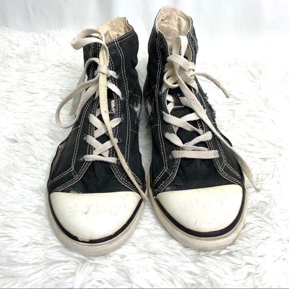 Women’s converse high tops shoes size 5 - Picture 2 of 7